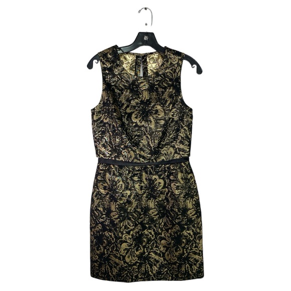 Cynthia Steffe Gold Leaf Dress Size 4 - Picture 5 of 9